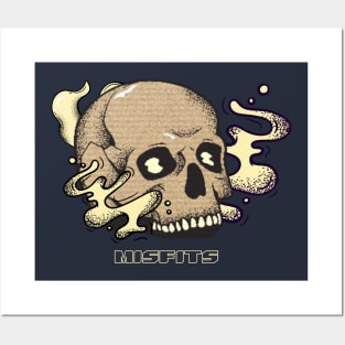 Misfits skull Posters and Art